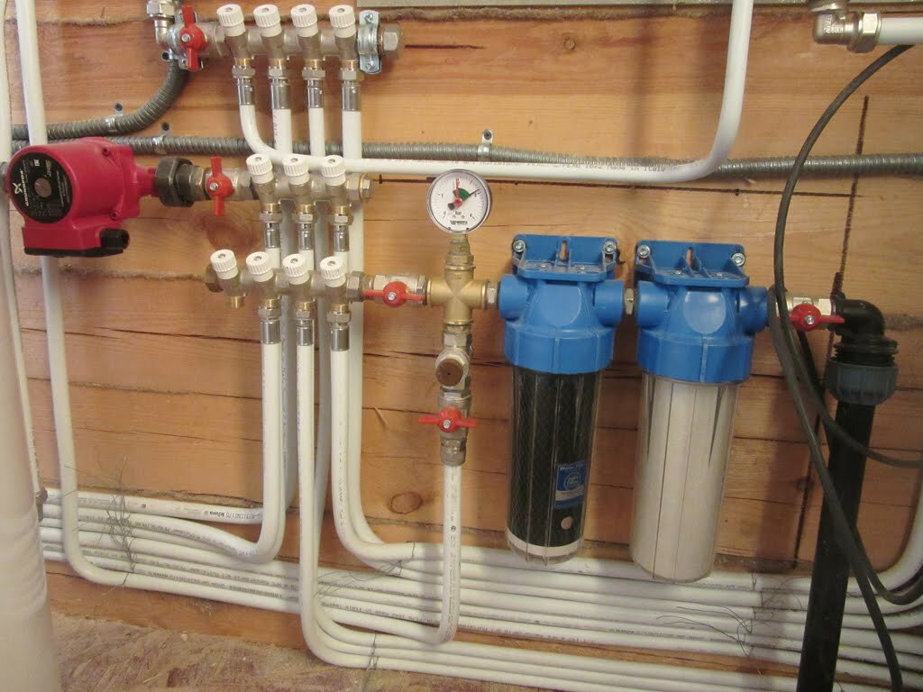 Разводка водопровода в частном доме: Типовая схема разводки воды для .