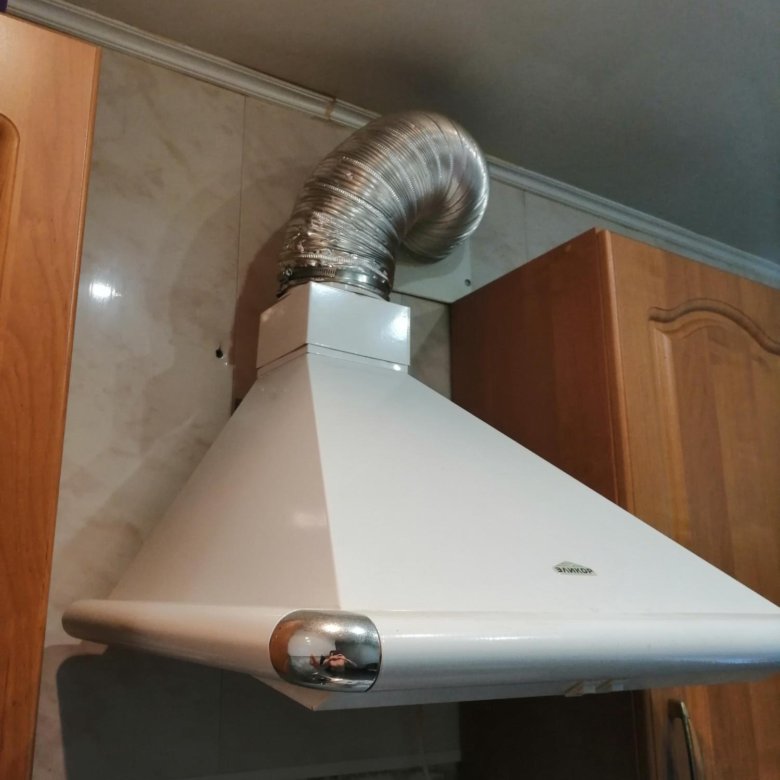 Вентиляционная труба для вытяжки на кухне под натяжной потолок