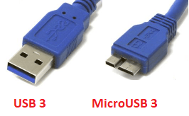Разъемы USB 3.0.