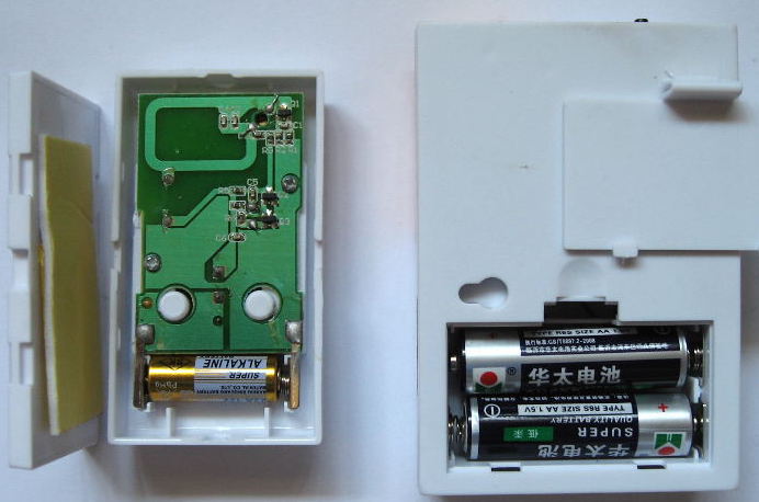 Battery in the wireless doorbell