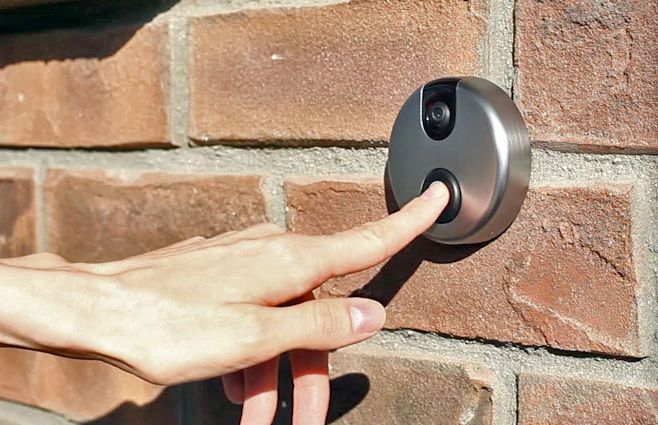 Wireless doorbell with video camera