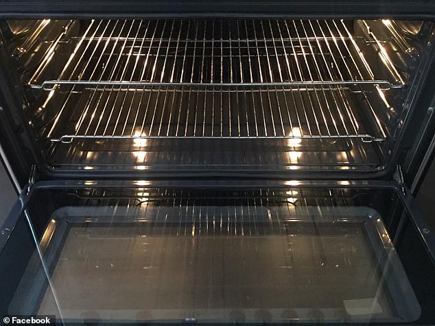 Like new again! Another woman unveiled her sparkling oven after the cleaning process