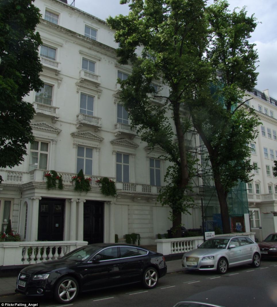 Fake as houses: It is s similar story at numbers 23 and 24 Leinster Terrace in Bayswater, London