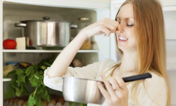 Неприятный запах в холодильнике появляется, если не соблюдаются правила и сроки хранения продуктов