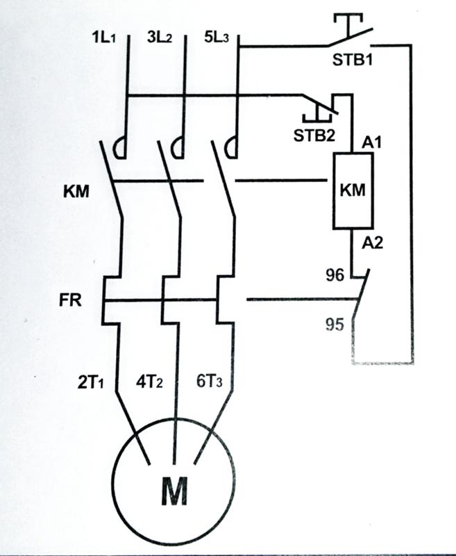 Схема пускателя трехфазного двигателя