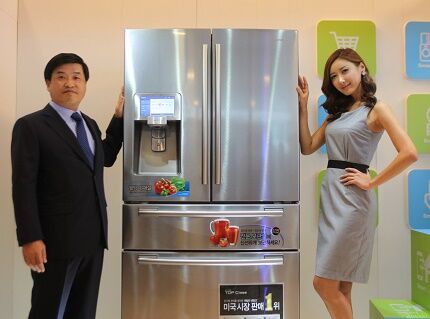 Трехкамерный холодильный агрегат марки Самсунг