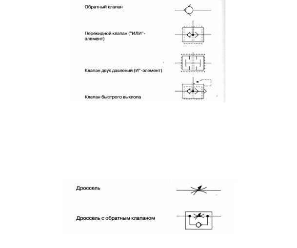 Обратный клапан как рисуется на схеме