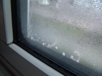 plastic window with a ventilation valve