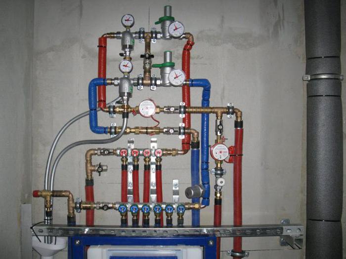 wiring of water pipes from the borehole