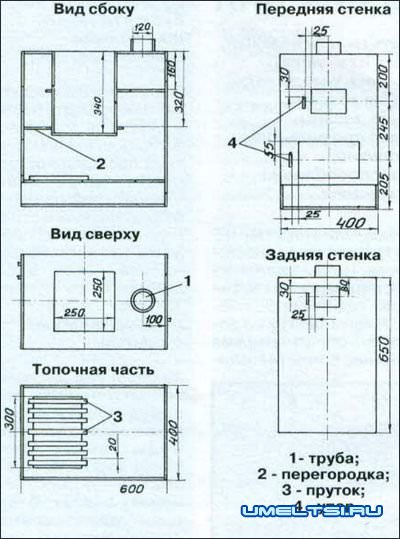 Кладем печь своими руками руководство с чертежами